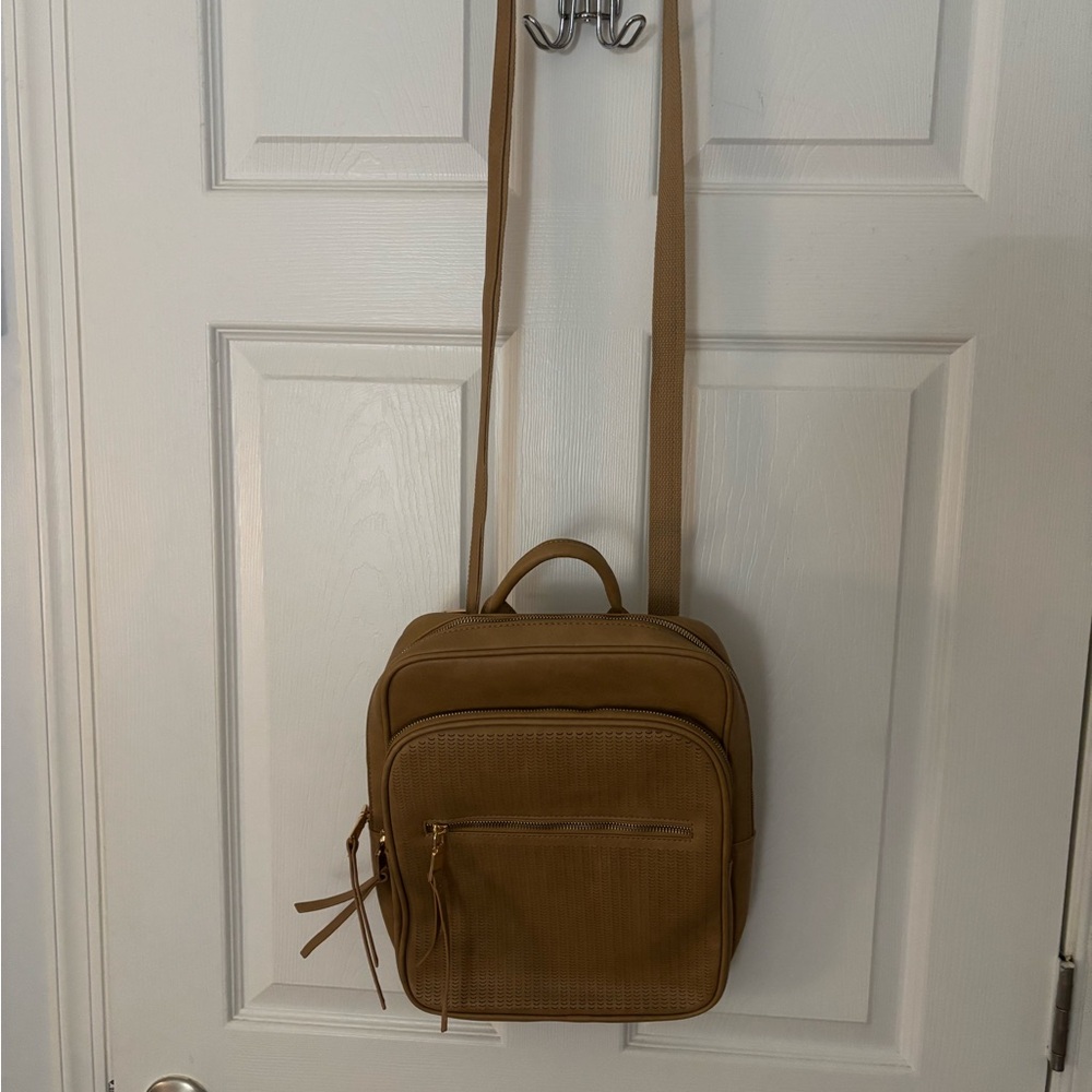Tan Convertible Backpack